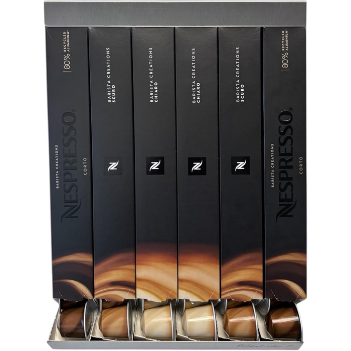 Настінний тримач для капсул Nespresso (6 шт.) - органайзер з нержавіючої сталі, мінімалістичний, для кухні