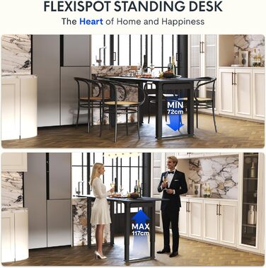 Регульований стіл FLEXISPOT 180x80 см, 4 ніжки, 2 мотори, LED-дисплей, пам'ять, для офісу, конференцій, їдальні, білий