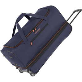 Колісний візок дорожня сумка розмір L з розширювальною складкою, багажна серія ОСНОВИ М'який багаж Дорожня сумка з колесами з додатковим об'ємом, 70 см, 98 літрів (з можливістю розширення до 119 літрів) Синьо-помаранчева дорожня сумка 70 см з колесами, 2-