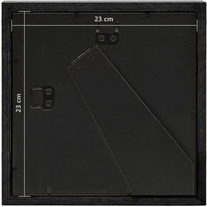 Коробка Рамка для фотографій Рамка для фотографій Рамка для плаката Рамка для фотоплаката Рамка для настінного столу Чорний 23x23 см для 13x13 см Картина 5x/23 x 23 см Чорний, 5 шт., 3D