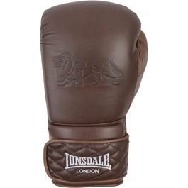 Шкіряні боксерські рукавички Lonsdale вінтажні рукавички Spar Вінтаж коричневого кольору 16 унцій