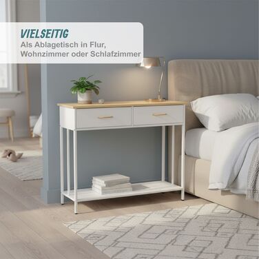 Консольний столик Relaxdays з двома висувними ящиками