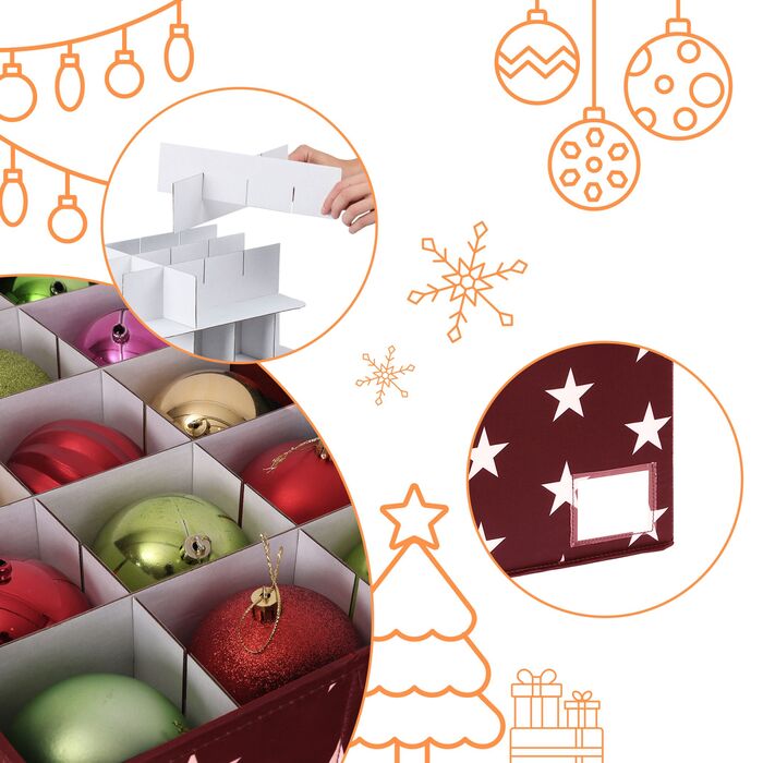 Коробка для зберігання новорічних кулі