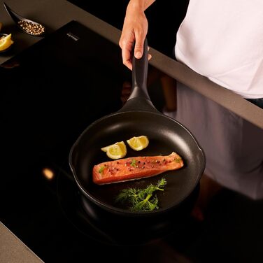 Сковорода-гриль Stone&Stone 28x28 см | Професійна сковорода для стейків | Німецьке антипригарне покриття GREBLON C3+ без PFOA | Знімна ручка | Підходить для індукції, газу та духовки | Для приготування барбекю з щипцями (24 см)