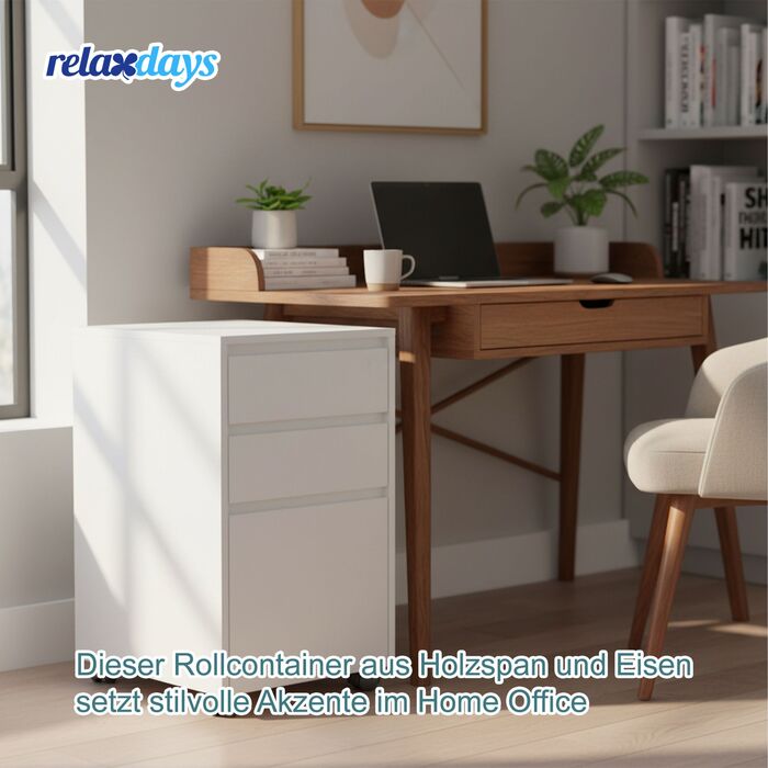 Контейнер Relaxdays на коліщатках з 3 висувними ящиками