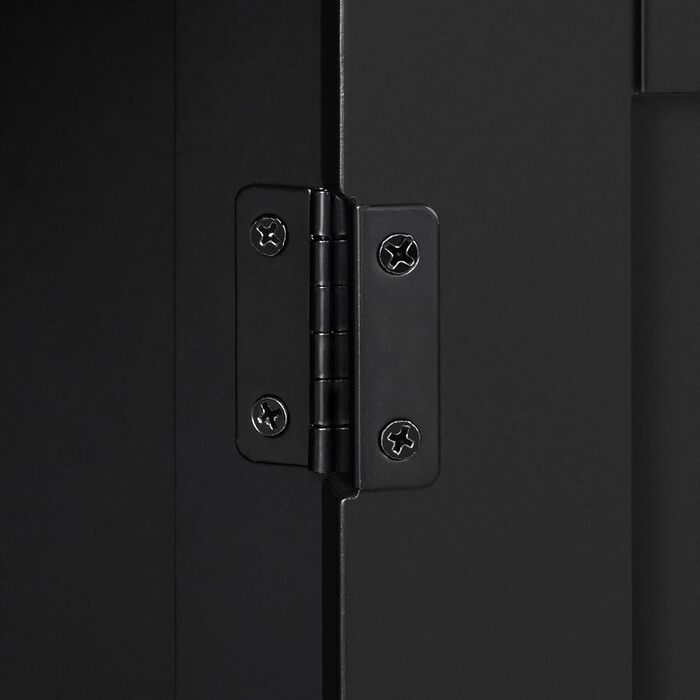 Кухонний візок Yaheetech на колесах з шафкою та полицею, 55x45x89 см, білий (чорний)