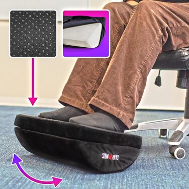 Підставка для ніг Duronic FT06 – ергономічна підставка для офісу, дому та геймінгу | Підставка для ніг під стіл