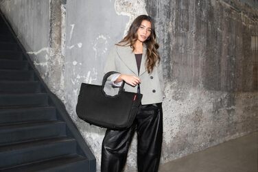 Сумка Reisenthel Loopshopper L – містка, з відділеннями, з перероблених PET-пляшок, золотий (Mesh Black)