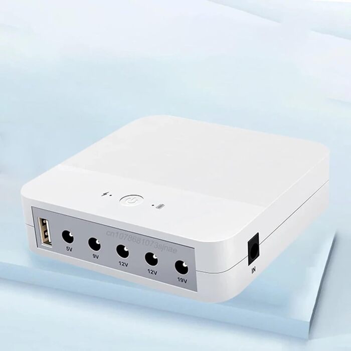 Mini USV 13200mAh з живленням від акумулятора для роутера: 5V, 9V, 12V, 19V