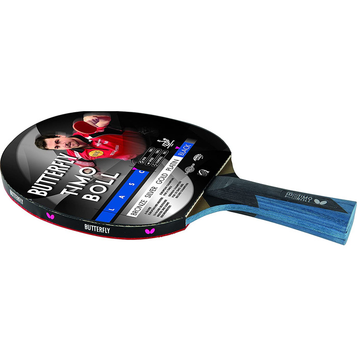 Чорна ракетка для настільного тенісу з метеликом Тімо Болл чохол для настільного тенісу / набір ракеток для настільного тенісу / Професійний набір для настільного тенісу