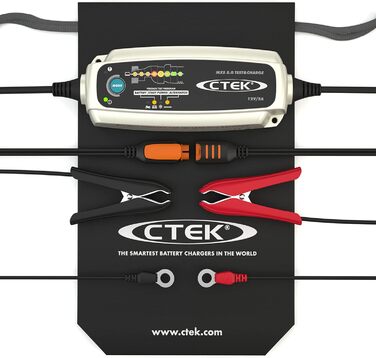 Зарядний пристрій CTEK MXS 5.0 Test & Charge 12V, догляд за батареєю, десульфатація, відновлення