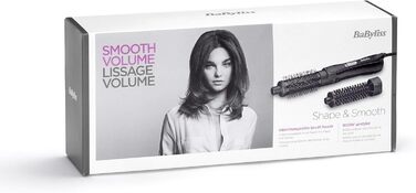 Щітка BaByliss Shape і гладка щітка Wamluft для короткого волосся AS82E, 2 насадки-щітки 30 мм і 20 мм, функція охолодження повітря, 800 Вт чорна, ука (1 упаковка)