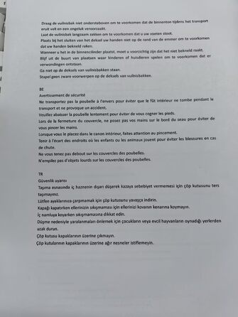 Відро для сміття LIFERUN 2 відділення, 60 л (2x30 л), металевий, софтклоуз, пластиковий внутрішній контейнер, ручки, слонова кістка біла