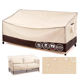 Накладка для садово-патіо меблів F&J Outdoors: водовідштовхувальна, захист від сонця, для 3-х місць, 208x99x61/89 см, бежева