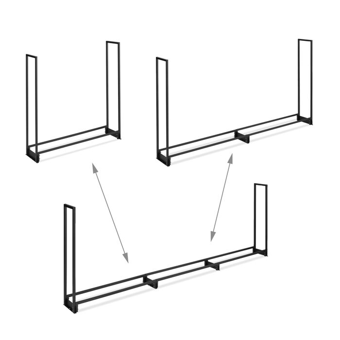 Поличка для дров Relaxdays з кришкою