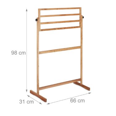 Підставка для рушників Relaxdays, колір горіх