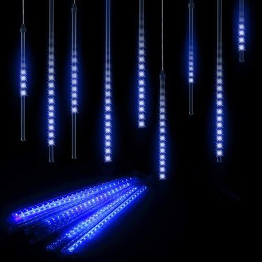 Зовнішні водонепроникні різдвяні гірлянди (синій), 480 LED 10 Tube 50cm