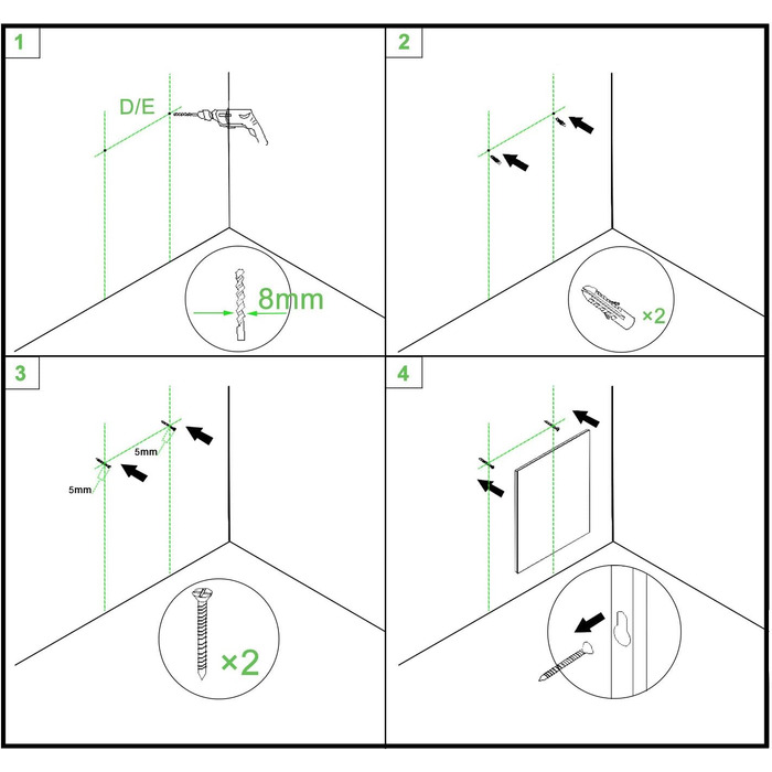 Дзеркало для ванної кімнати Aica з LED-підсвічуванням 50x70 см, годинник, сенсорне управління, запобігання запотіванню, IP44, холодне біле світло, енергозбереження