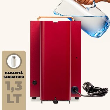 Кавомашина Faber Pro Deluxe з міді та вафельниця з Ese Paper 44 мм (Червоний)