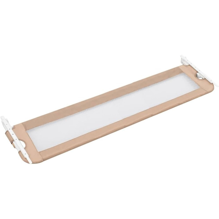 Бортик для ліжка VidaXL 150x42 см, бежевий (Taupe) - захист для дитячого ліжечка та ліжка для малюків з поліестеру