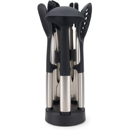 Joseph Joseph Elevate Fusion: Набір кухонних аксесуарів 5 шт. з силікону з компактною підставкою, BPA-free, стійкий до нагрівання, з антипригарним покриттям