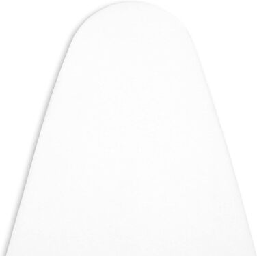 Чохол для бугельного столу Encasa XO Mini з гумкою, однотонний, білий. Підходить для стандартних столів 125x39 см, з терморефлекторним шаром.