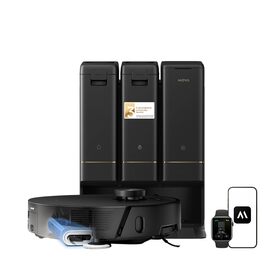 Робот-пилосос Mova Z50 Ultra з функцією миття підлоги, 19000 Па, 18N тиск, Lift-Mop, щітка, Tricut, DToF+RGB AI-уникнення перешкод, 75°C гаряча вода, самоочищення, авто-злив/поповнення