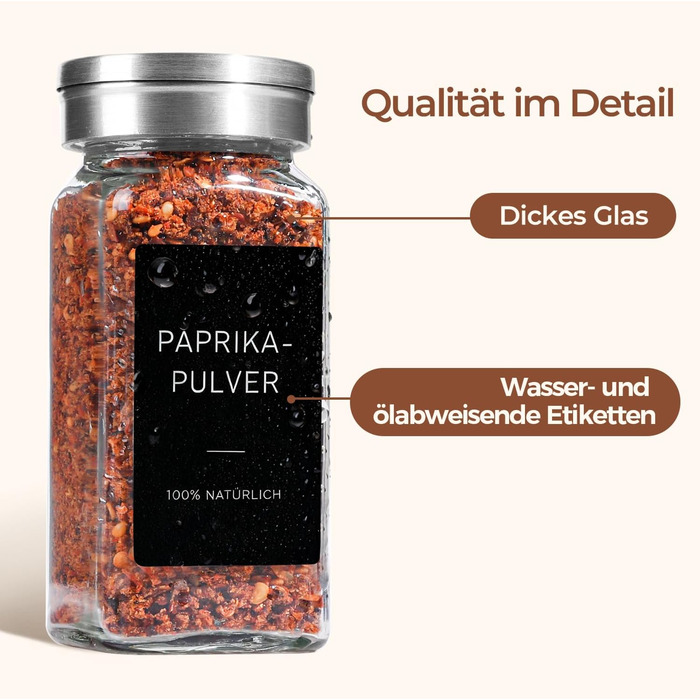 Набір банок для спецій ComSaf (24×120 мл) з мітками, дозатори, з нержавіючої сталі, органайзер