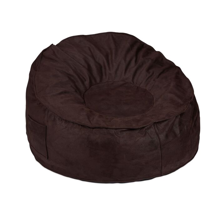 Relaxdays Великий крісло-мішок з ефектом замші