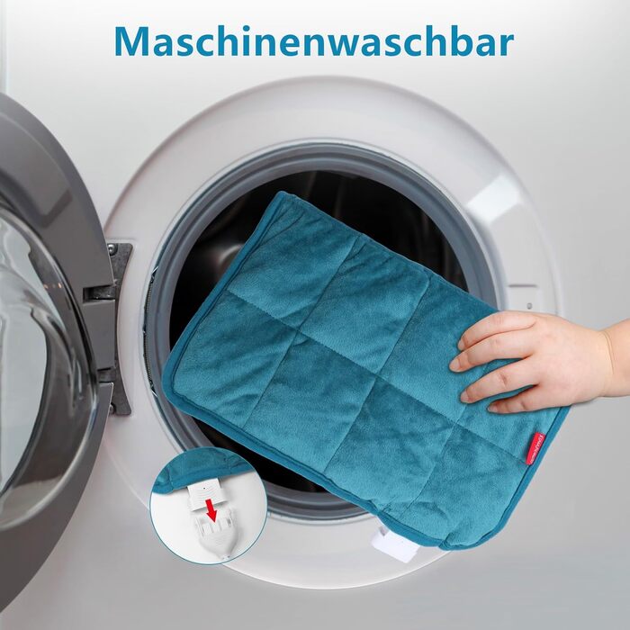 Електричний гріючий матрац для шиї та плечей Comfytemp з 9 рівнями нагріву, автовимкненням та вагою 1 кг. Розмір 56x48 см. Можливість прання.