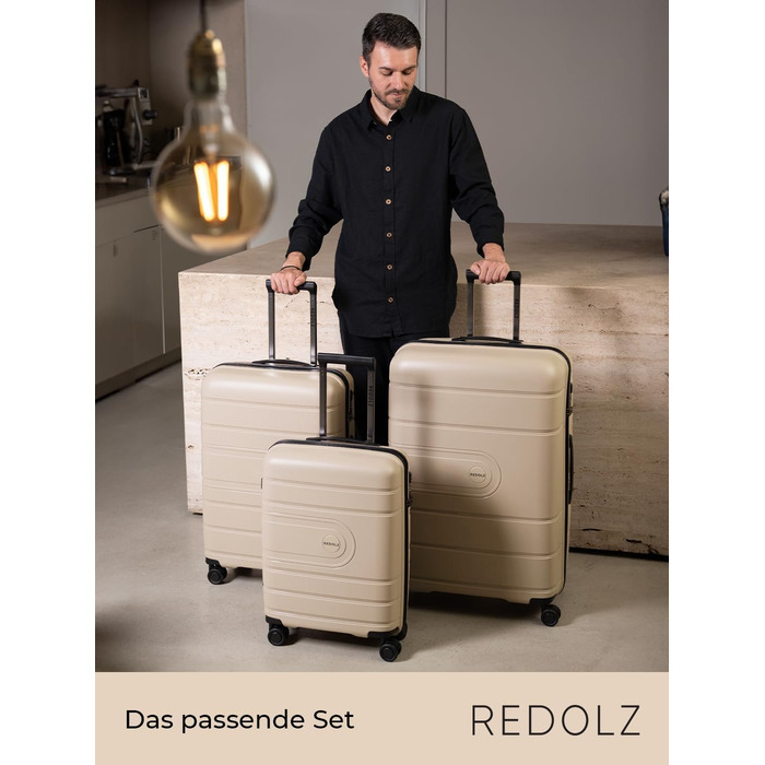 Жорсткий чохол REDOLZ XL 77 см Легкий поліпропілен 4 подвійні котушки та TSA (Essentials 11)