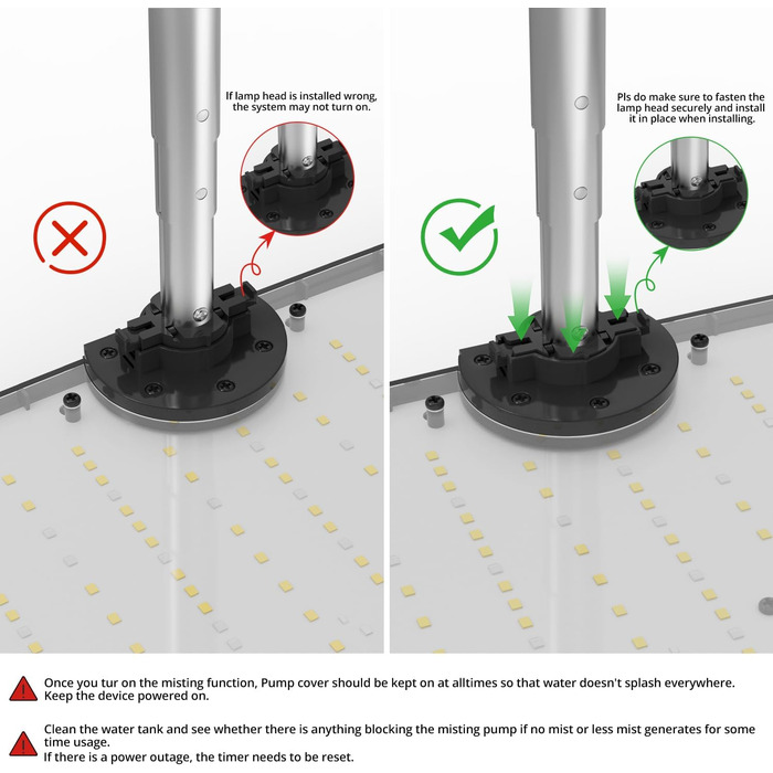 Система гідропоніки Sonidko для вирощування розсади з LED-лампою 48W, авто-таймером та регулюванням висоти, 5L резервуар