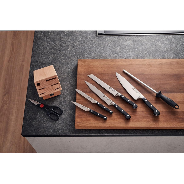 Набір ножів ZWILLING Professional S 8 предметів з дерев'яним блоком, Німеччина