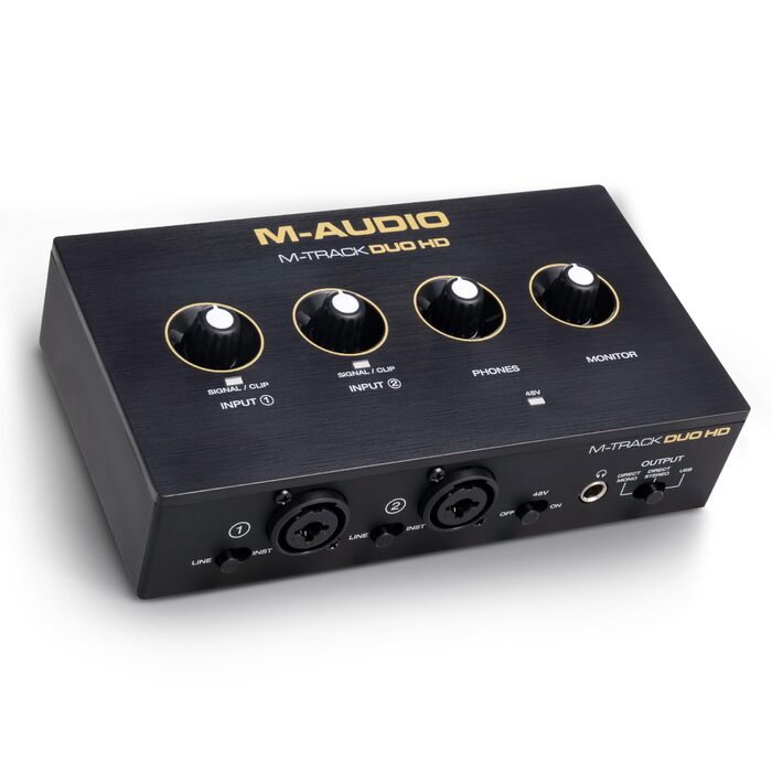 M-Audio M-Track Duo - USB аудіоінтерфейс для запису, стрімінгу та подкастингу (2 XLR/Line входи, 192kHz, USB-C)