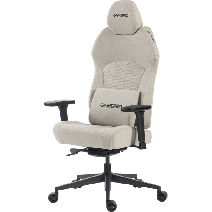 Крісло ігрове GamePro GC760LG Fabric Light Gray