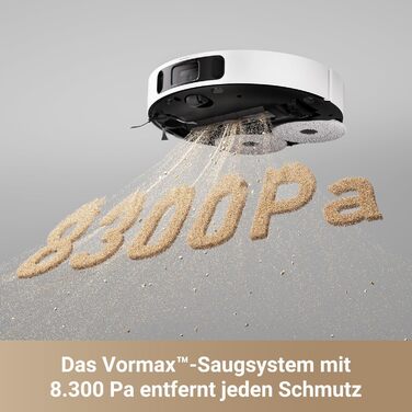 Dreame X30 Ultra: робот-пилосос та миючий робот з автоматичною очисткою, знімний миючий моп, інтелектуальна очистка килимів, потужність всмоктування 8300 Pa, білий