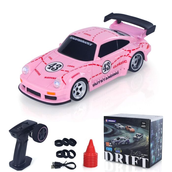 Радіокерований автомобіль Toucan RC Hobby RTR 4x4 1/43 - Повнорозмірний, швидкісний міні-автомобіль