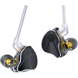 Навушники-вкладиші keephifi CCZ BC04 HiFi IEM, 1BA1DD, знімний кабель, 2PIN, чорний