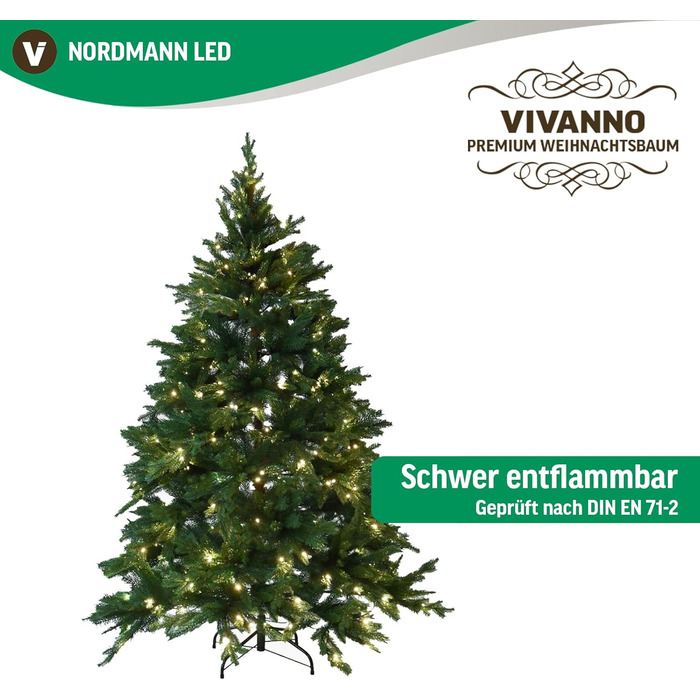 Штучна ялинка з підсвічуванням Premium Nordmann Fir 270 см LED