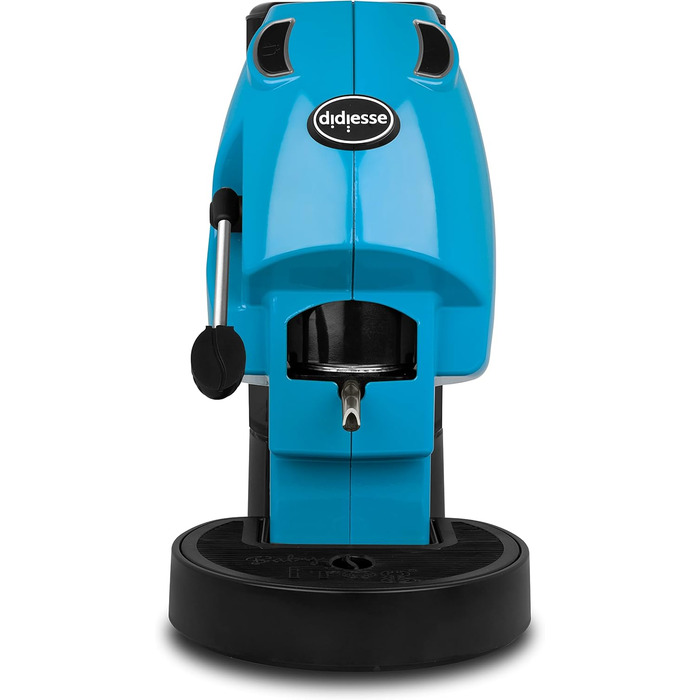 Кавомашина Didiesse Baby Frog Pad – компактна кавоварка з падами, 450 Вт, 1,5 л бак, Standby, білий/Miami-blue