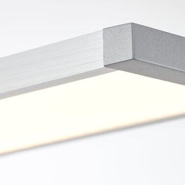 Світлодіодний підвісний світильник - підвісний світильник з регулюванням висоти - з EasyDim затемнення за допомогою вимикачів світла - виготовлений з металу/пластику - в кольорах алюмінію/білий - ширина 1,31 м і висота 1,2 м