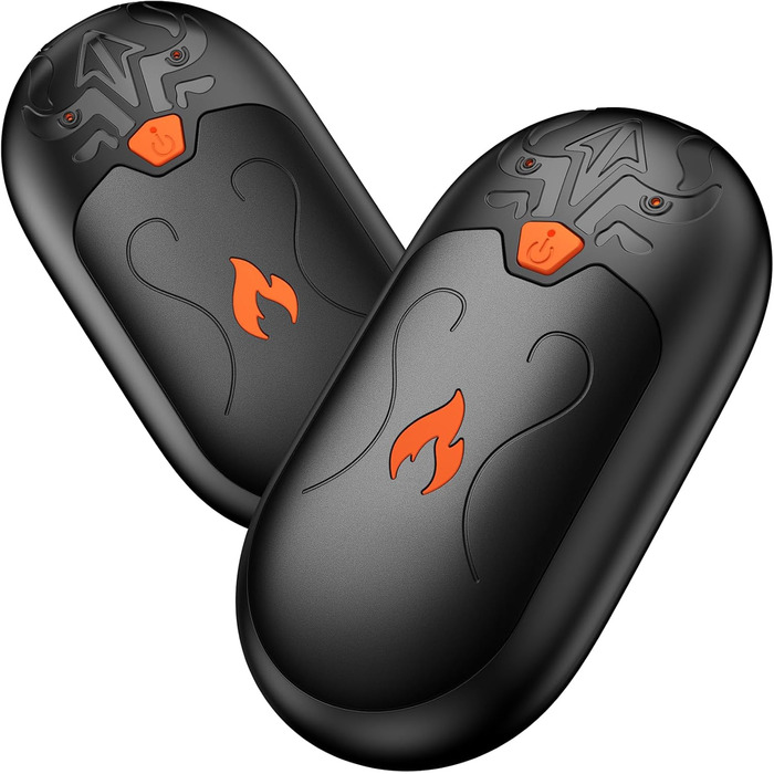 Електричні грілки для рук, 2 шт., з підзарядкою, 24 години тепла, 3 режими нагріву, портативні, для жінок, чоловіків, пацієнтів з ревматоїдним артритом (чорні)