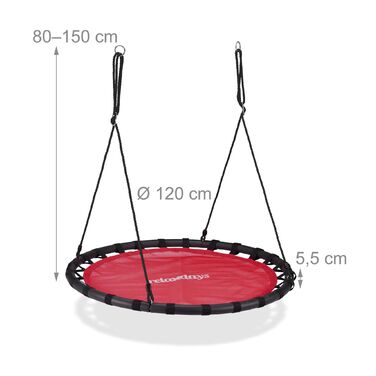 Гніздова гойдалка Relaxdays 120 см