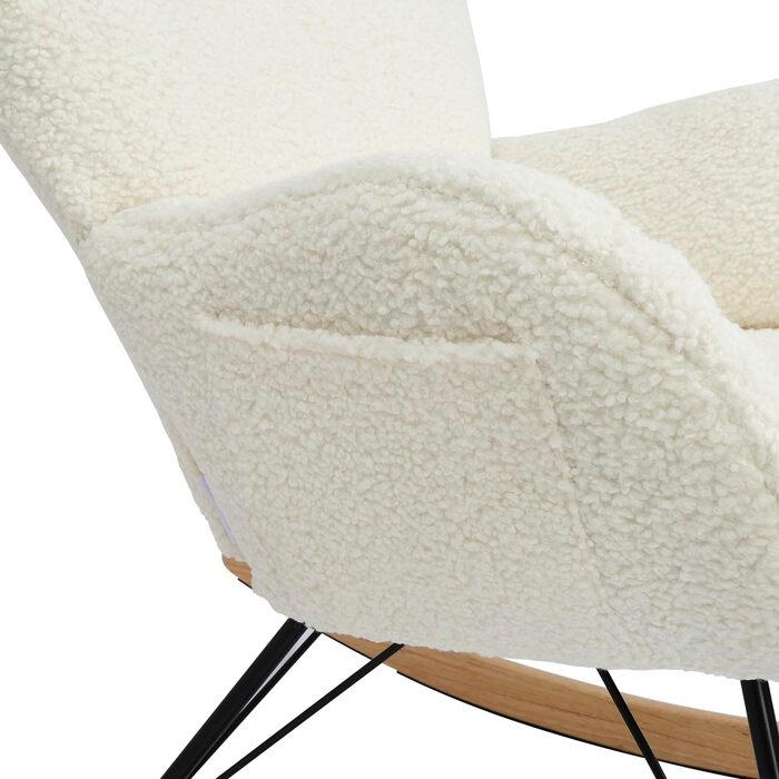 Шкільний крісло-гойдалка Vielllliving для спальні, 150 кг, темно-сірий (бежевий), 93.5x100x55 см