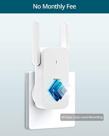 Бездротова відеодзвінок AOSU з камерою, HD 5MP, WiFi 2.4GHz, детектор руху, без щомісячної плати, 180 днів роботи від акумулятора