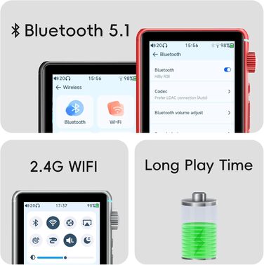 HiBy R3 II MP3-плеєр Bluetooth 5.1, MQA, DSD, PCM, підтримка Tidal/Qobuz, Hi-Res Audio, баланс 4.4 мм, розширення пам'яті до 2 ТБ, версія 2025