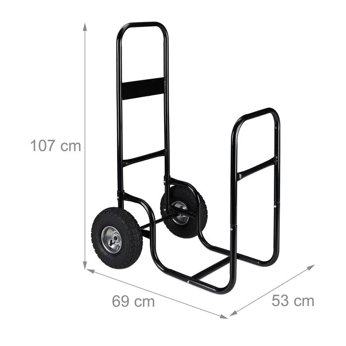 Візок для дров Relaxdays зі сталі