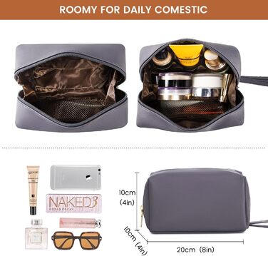 Сумка для ноутбука LOVEVOOK 15.6 дюймів для жінок: велика, на плечі, кросбоді, торба з канвасу, елегантна, для офісу, роботи, подорожей (сіра)