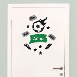 Наклейки на футбольну тематику з іменем "Анна"