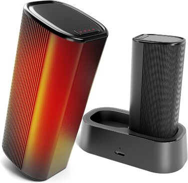 Електричні грілки для рук KINREECELL 10000mAh, 2 шт., з магнітним з'єднанням, зарядний кейс, 4 режими нагріву, до 55°C, тривалий час роботи, портативні